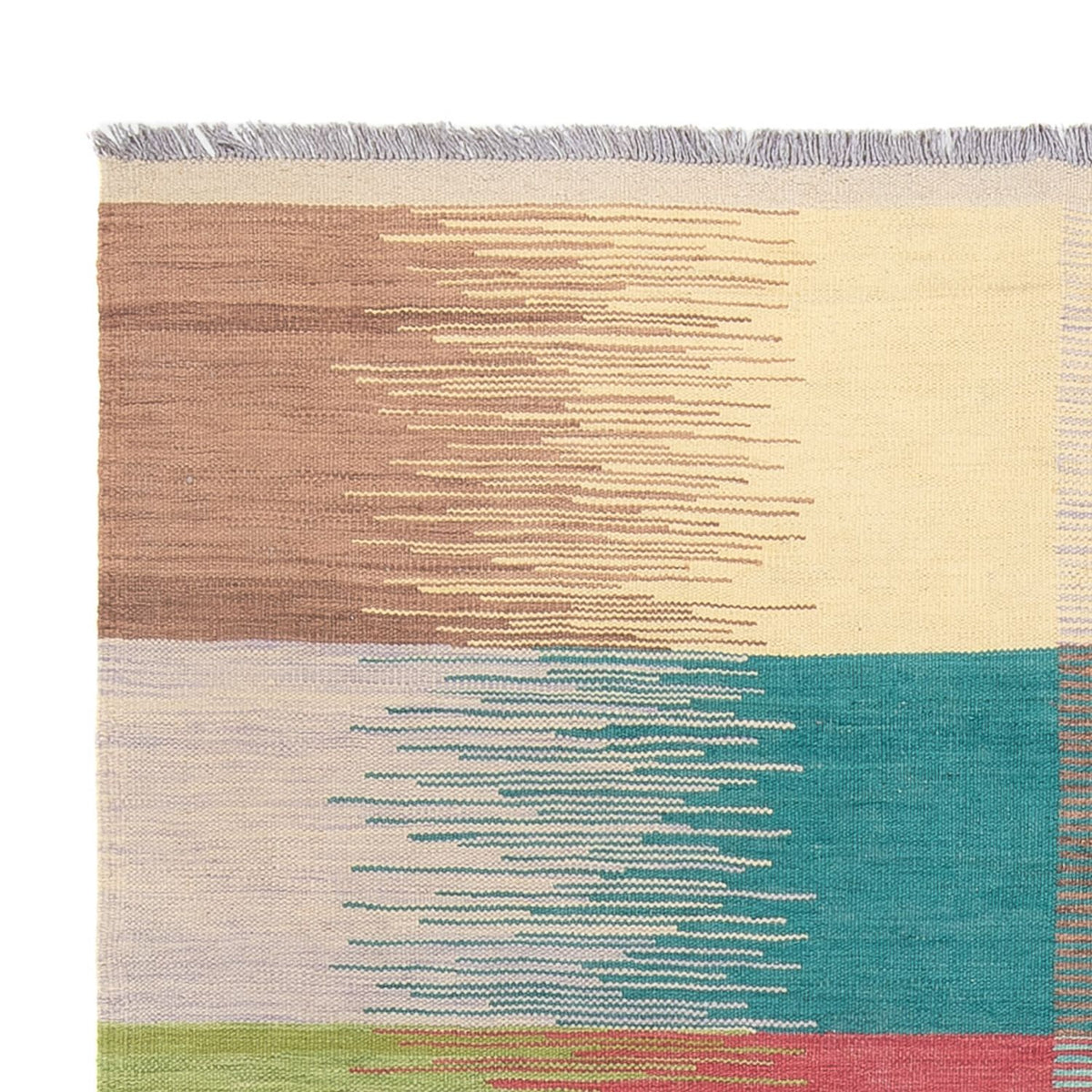 Moderní kilim Koberec 170x241cm - Vlněný koberec - vícebarevný