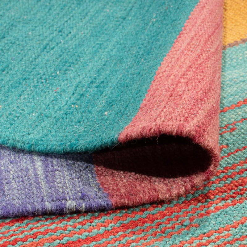 Moderní kilim Koberec 170x241cm - Vlněný koberec - vícebarevný
