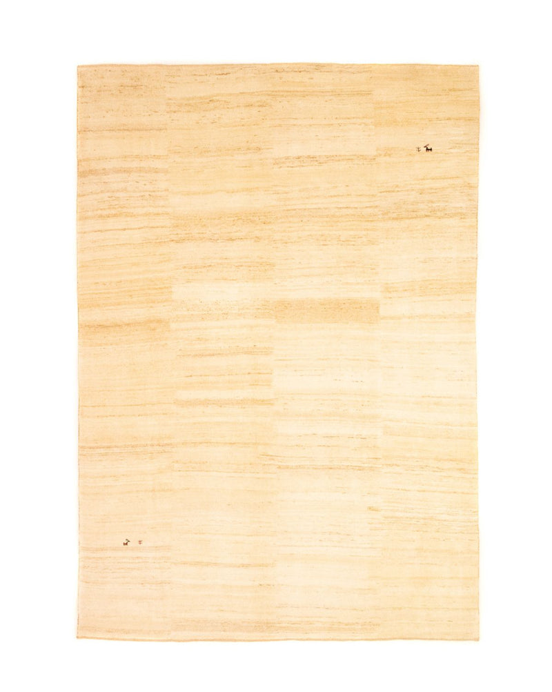 Gabbeh Koberec - Loribaft Perský - 350 x 234 cm - béžová