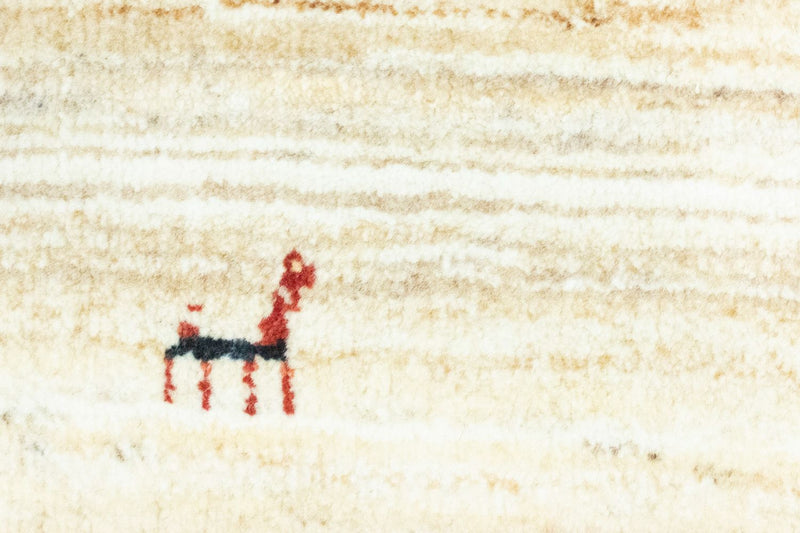 Gabbeh Koberec - Loribaft Perský - 350 x 234 cm - béžová