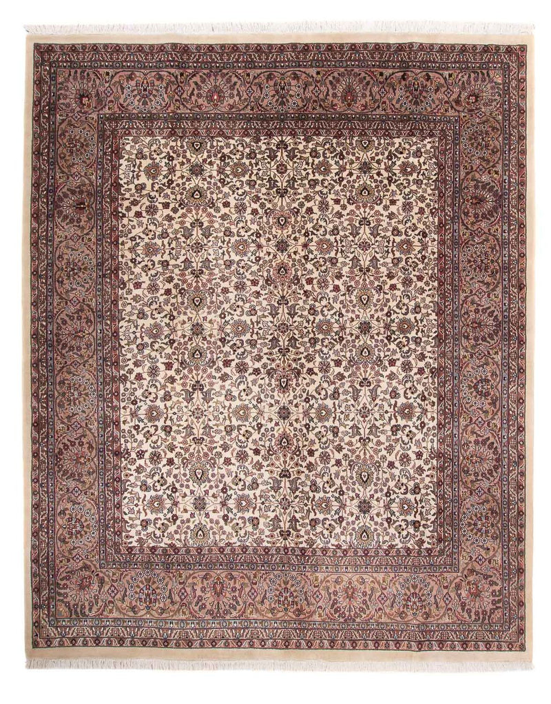 Indo Kashan Koberec 248x296cm - Orientální koberec - béžová