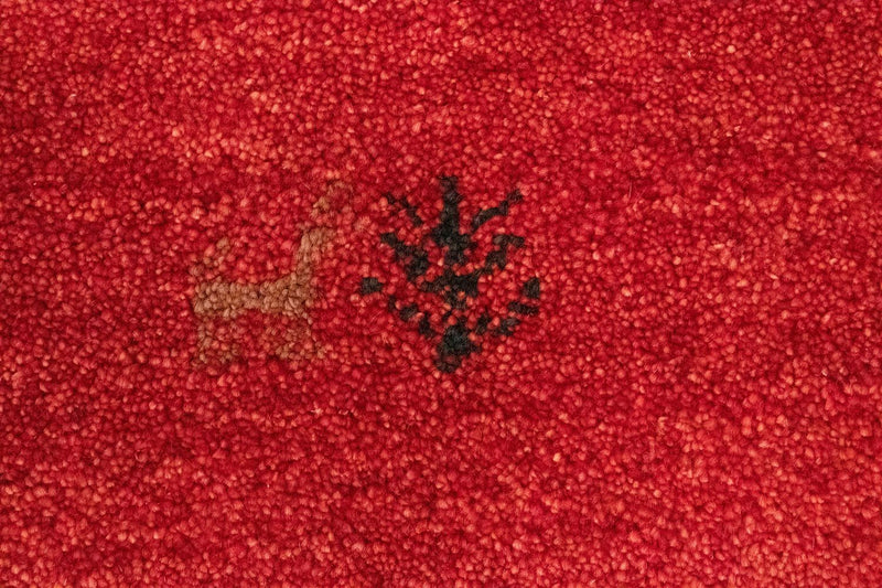 Gabbeh Koberec - Perský - 147 x 98 cm - červená