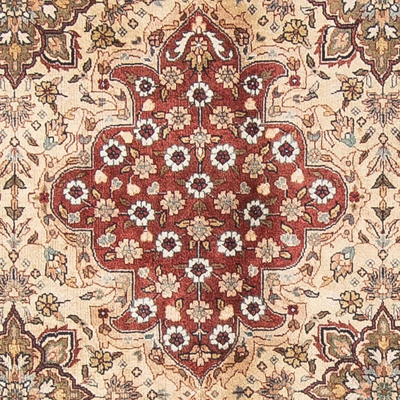 Indo Kashan Koberec 242x320cm - Orientální koberec - béžová