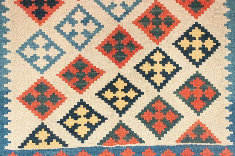 Kelimský koberec - Orientální - 205 x 150 cm - béžová