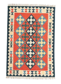 Kelimský koberec - Orientální - 180 x 120 cm - oranžová – product image
