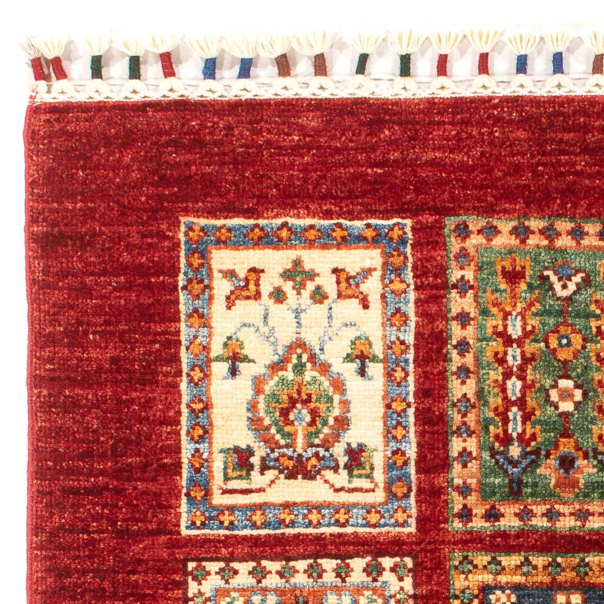 Bakhtiari Koberec 66x101cm - Orientální koberec - tmavě červená