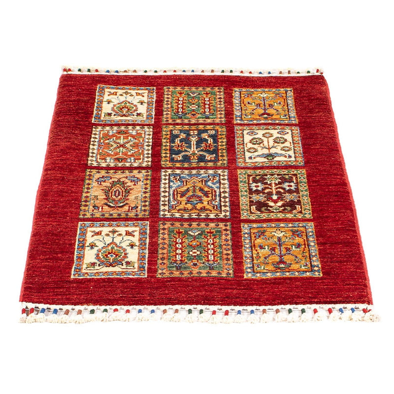 Bakhtiari Koberec 66x101cm - Orientální koberec - tmavě červená