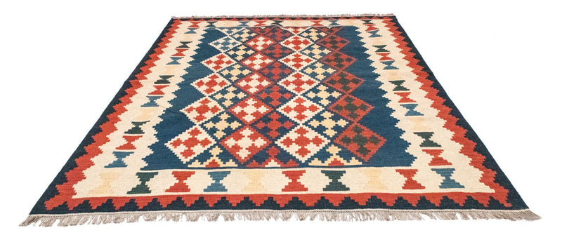 Kelimský koberec - Orientální - 240 x 185 cm - modrá