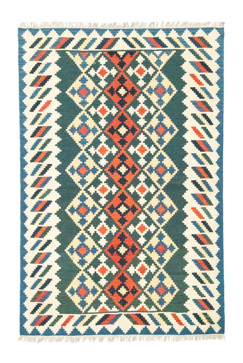 Kelimský koberec - Orientální - 250 x 165 cm - modrá