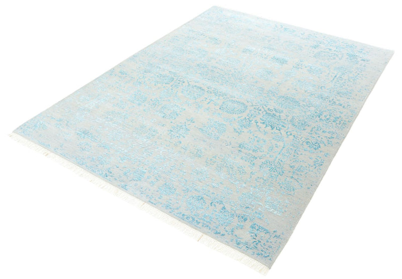 Designový koberec - 202 x 155 cm - světle šedá