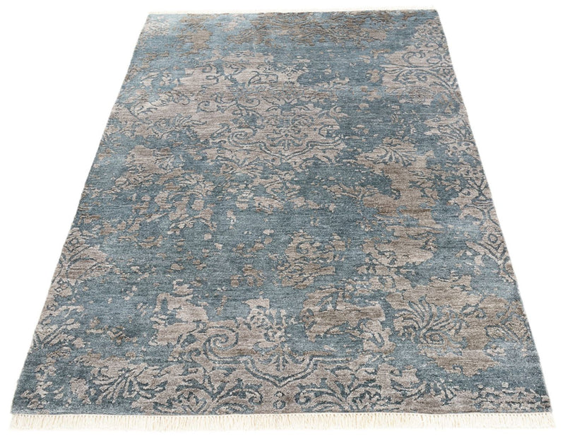 Designer Teppich - 177 x 121 cm - seeblau
