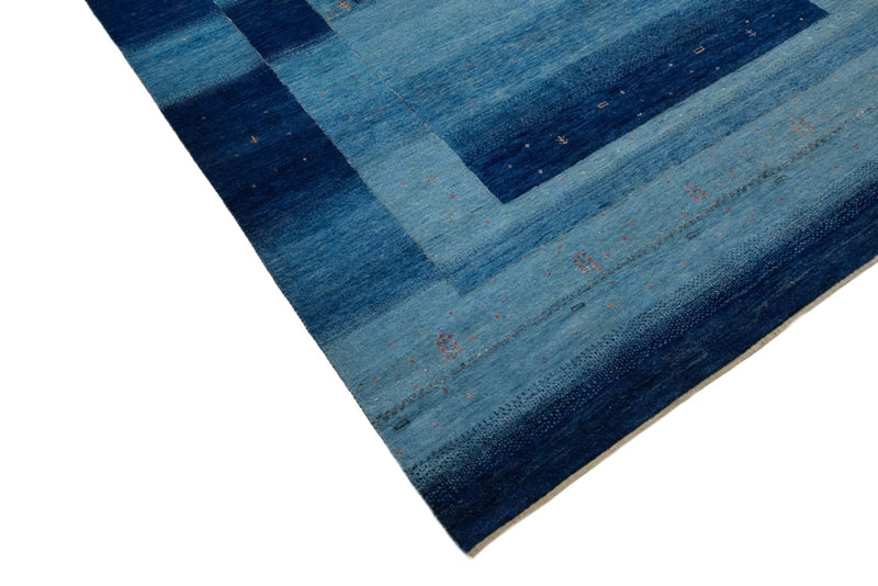 Gabbeh koberec - Loribaft Indus - 241 x 175 cm - modrá