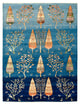 Gabbeh koberec - Loribaft Indus - 203 x 155 cm - mořská modř