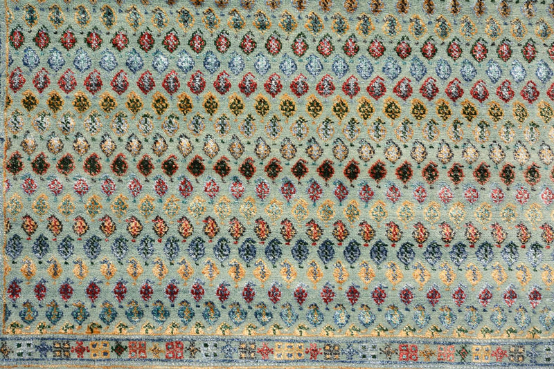 Designový koberec - 153 x 95 cm - světle modrá