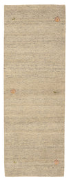 Indo Loribaft Koberec 82x237cm - Vlněný koberec - Běhoun / Tmavě béžová / 82 x 237 cm Běhoun