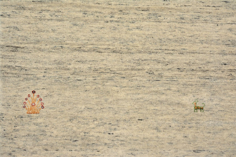 Runner Gabbeh koberec - Loribaft Indus - 295 x 80 cm - tmavě béžová