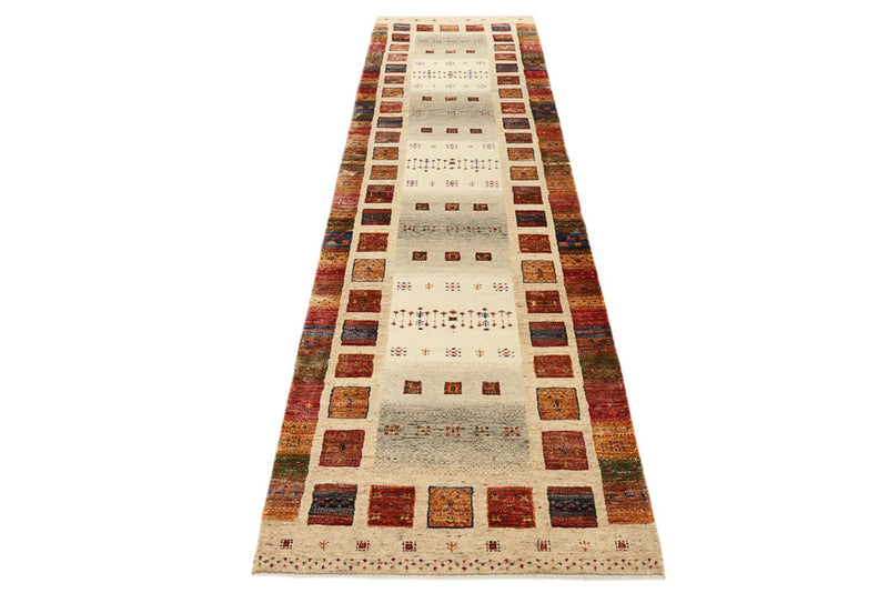 Runner Gabbeh koberec - Loribaft Indus - 298 x 84 cm - vícebarevné