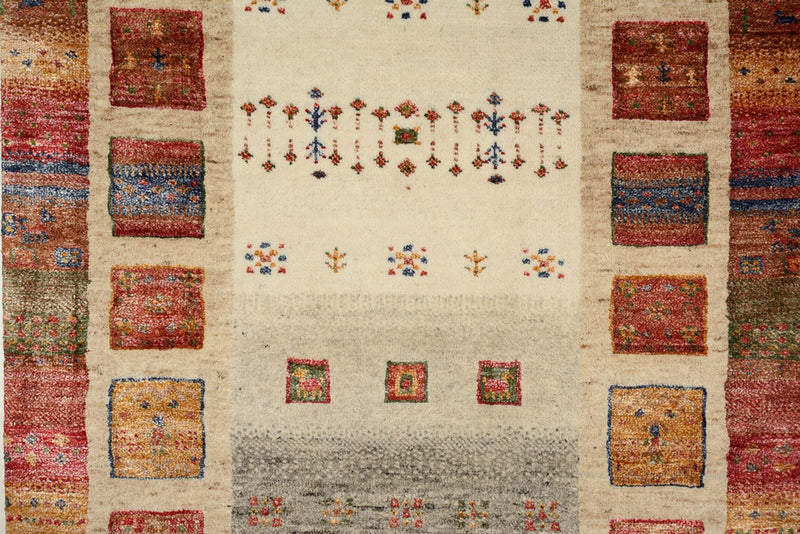 Runner Gabbeh koberec - Loribaft Indus - 298 x 84 cm - vícebarevné