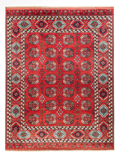 Afghánský koberec 309x398cm - Orientální koberec - červená