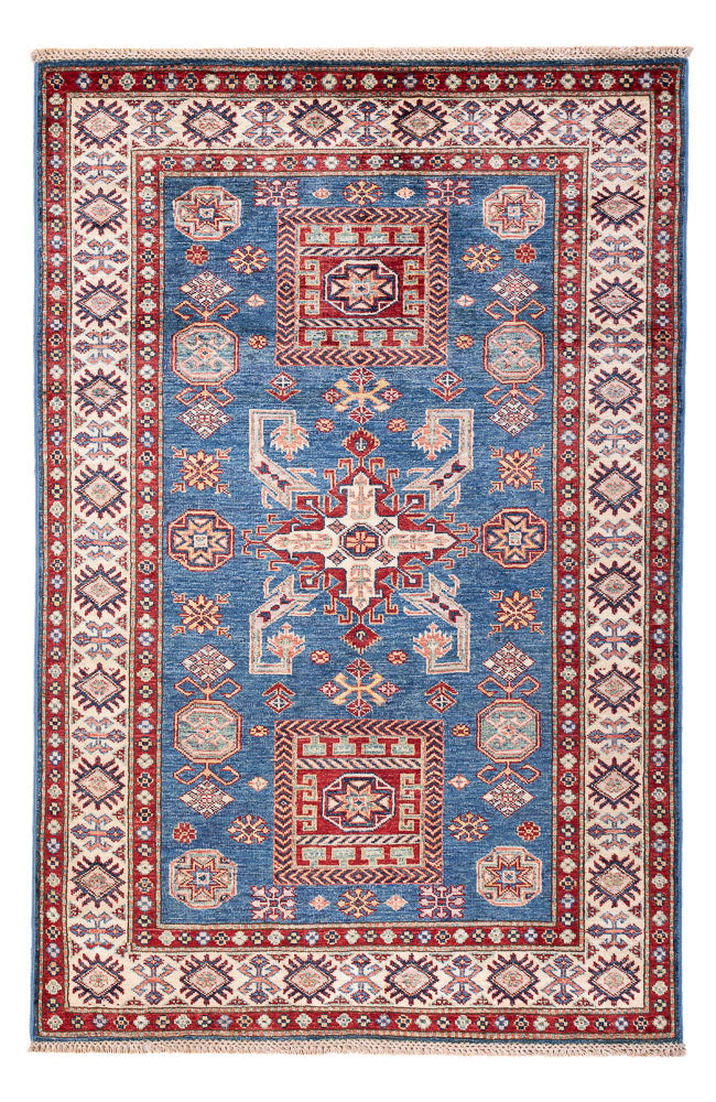 Kazak Koberec 117x182cm - Orientální koberec - modrá