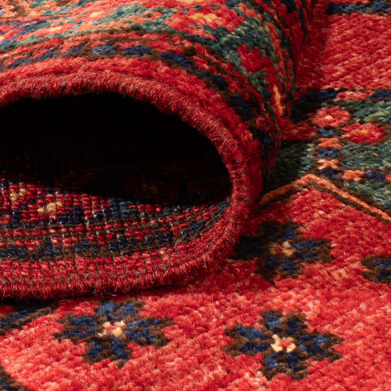 Runner Afghánský koberec - Kunduz - 260 x 83 cm - červená