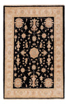 Zieglerův koberec 96x147cm - Orientální koberec - Obdélníkový / Černá / 96 x 147 cm Obdélníkový