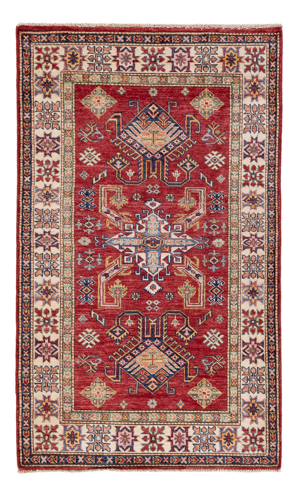 Kazak Koberec 96x158cm - Orientální koberec - červená
