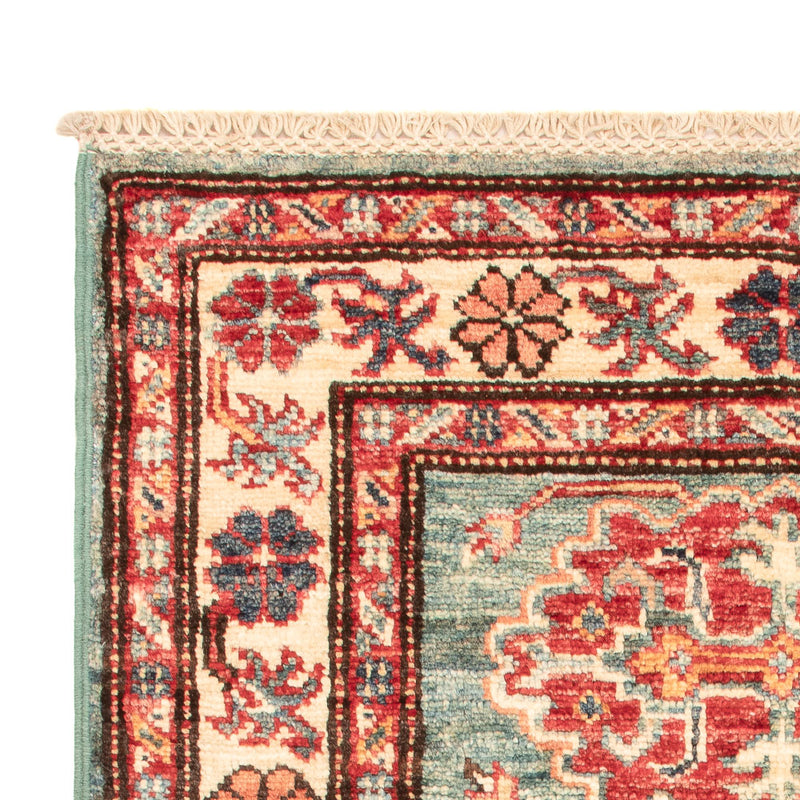 Kazak Koberec 59x91cm - Orientální koberec - světle zelená