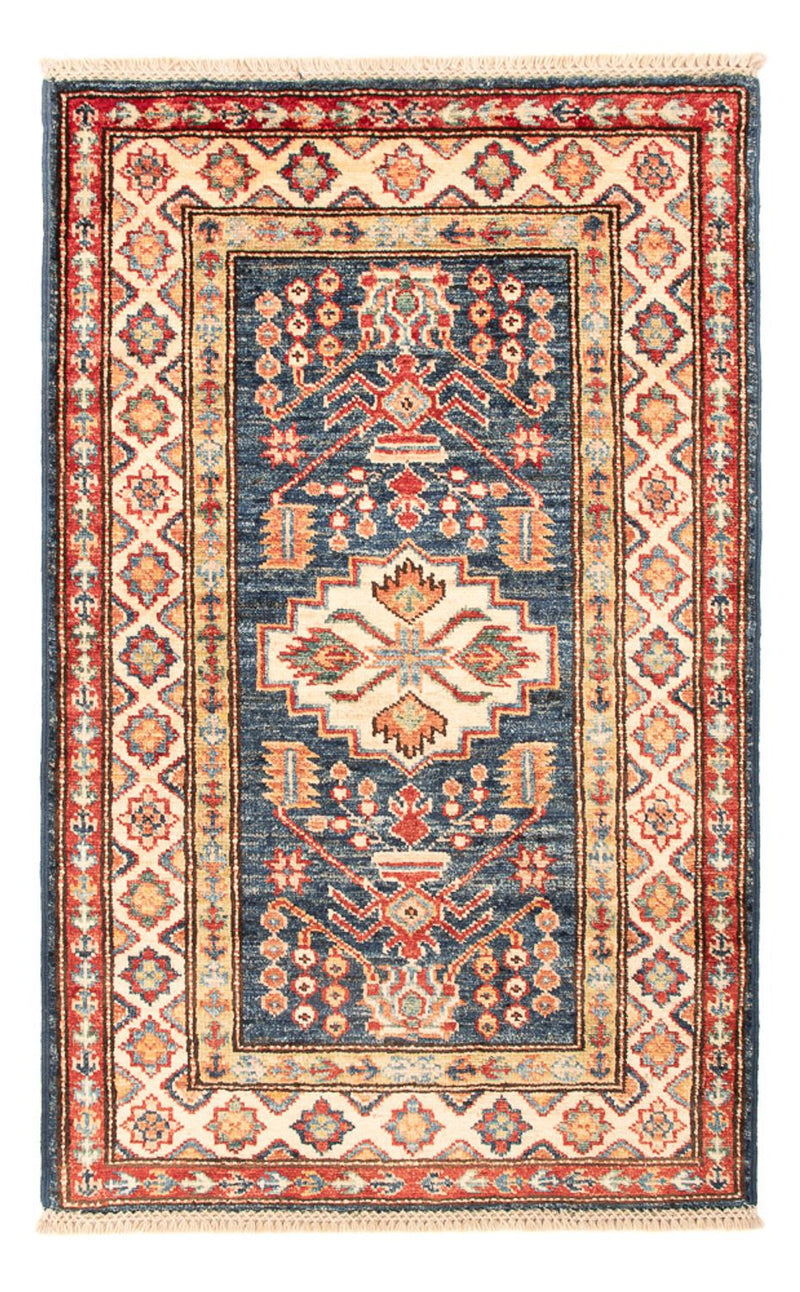 Kazak Koberec 60x95cm - Orientální koberec - benzínová modř