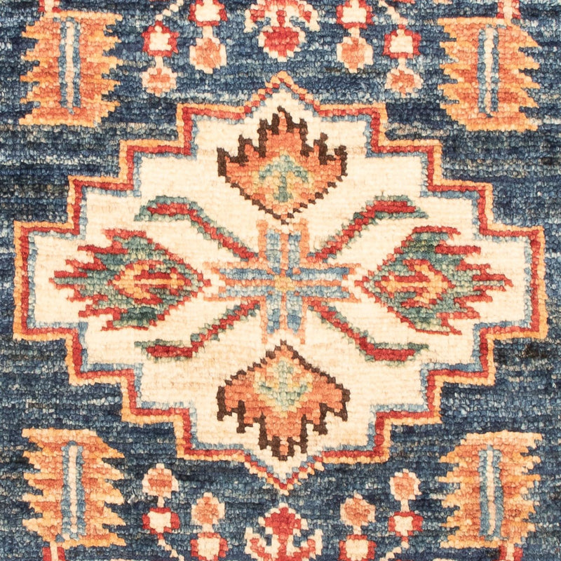 Kazak Koberec 60x95cm - Orientální koberec - benzínová modř