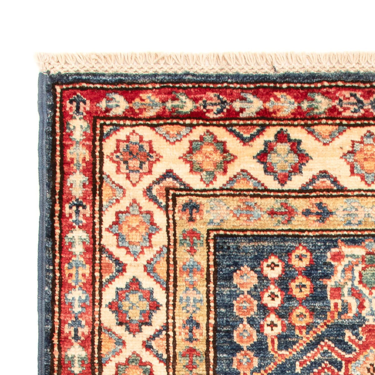 Kazak Koberec 60x95cm - Orientální koberec - benzínová modř