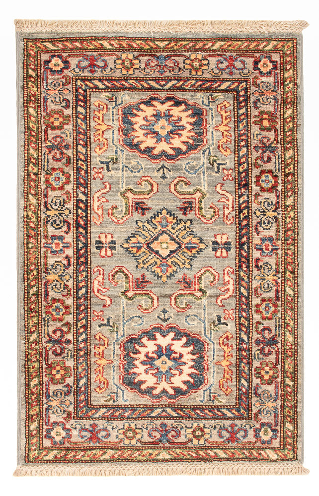 Kazak Koberec 56x88cm - Orientální koberec - světle zelená