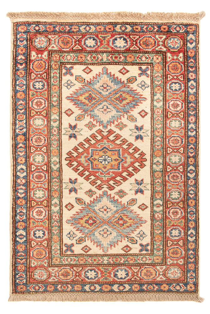Kazak Koberec 60x91cm - Orientální koberec - béžová