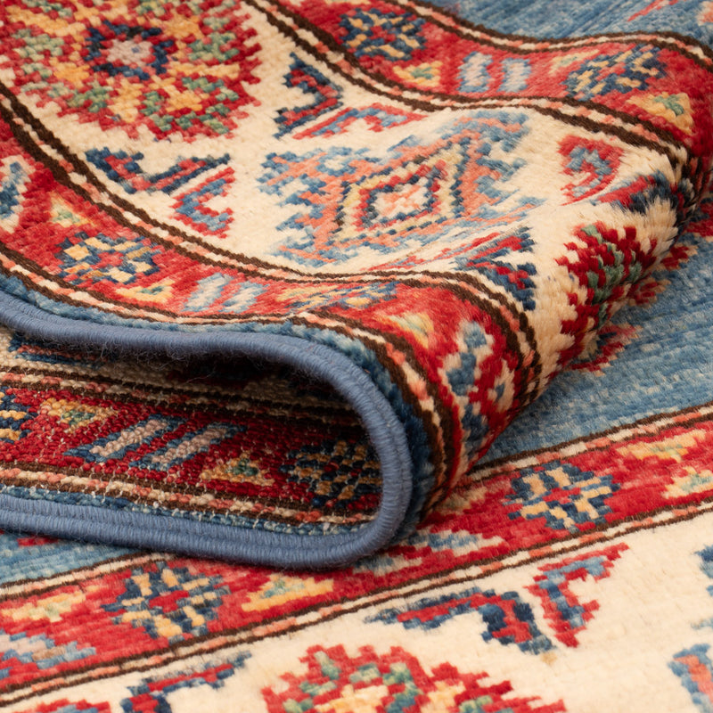 Kazak Koberec 77x129cm - Orientální koberec - modrá