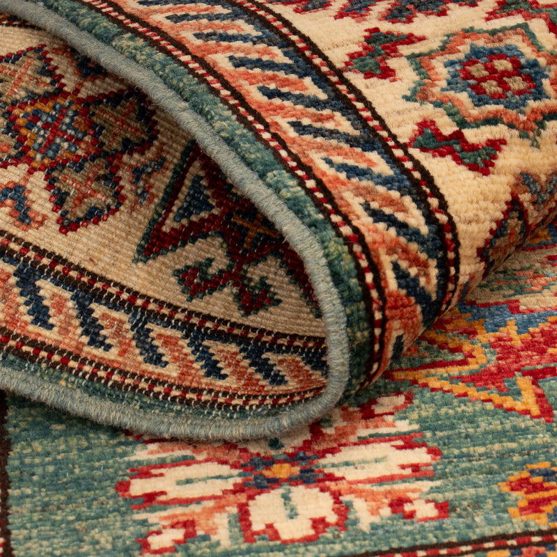 Kazak Koberec 84x114cm - Orientální koberec - zelená