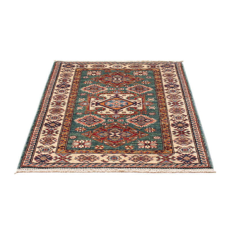 Kazak Koberec 84x114cm - Orientální koberec - zelená