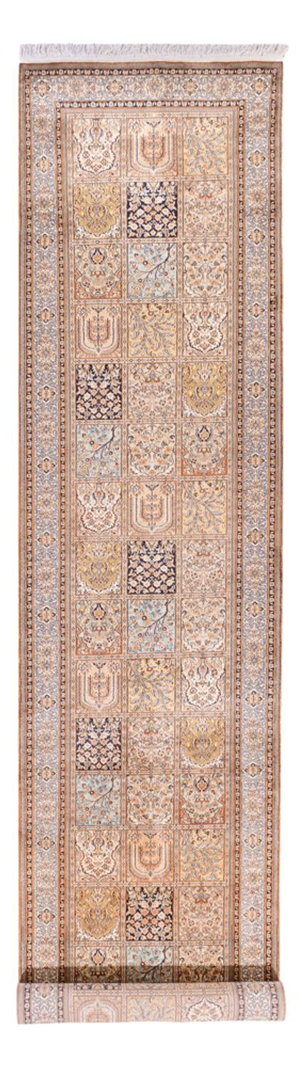 Kašmírské hedvábí Koberec 452x97cm - Orientální koberec