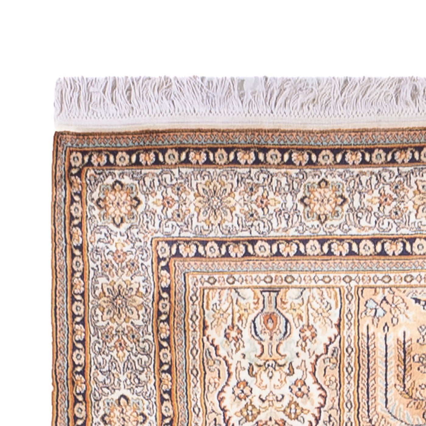 Kašmírské hedvábí Koberec 452x97cm - Orientální koberec