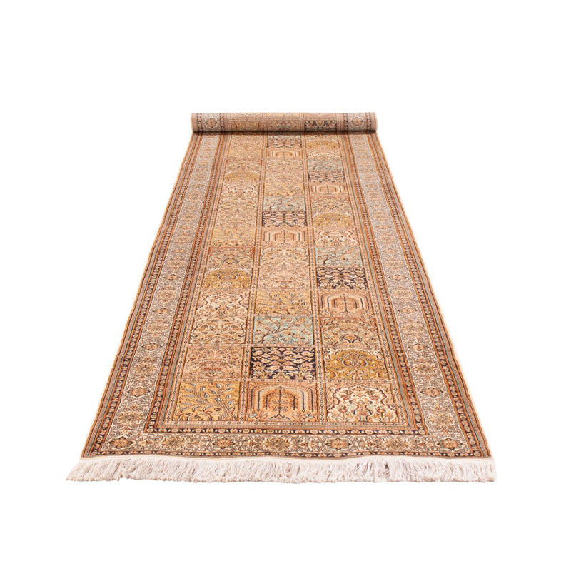 Kašmírské hedvábí Koberec 452x97cm - Orientální koberec