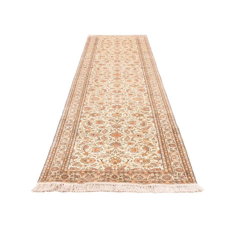 Kašmírské hedvábí Koberec 444x94cm - Orientální koberec