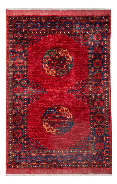 Afghánský koberec 122x183cm - Orientální koberec - červená