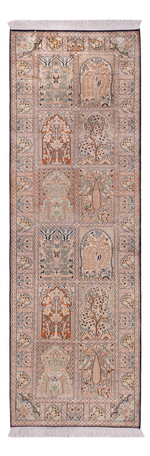 Kašmírské hedvábí Koberec 243x80cm - Orientální koberec