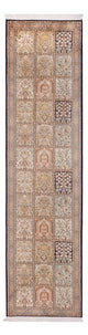 Kašmírské hedvábí Koberec 304x77cm - Orientální koberec