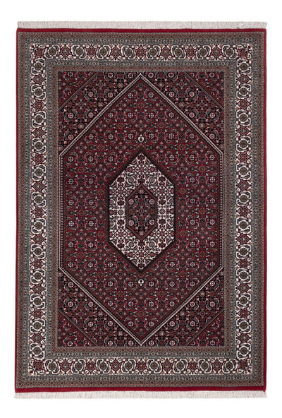 Indo Bidjar Koberec 142x201cm - Orientální koberec - tmavě hnědá