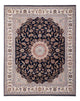 Orientální koberec - Nain - Indus - 309 x 251 cm - tmavě modrá
