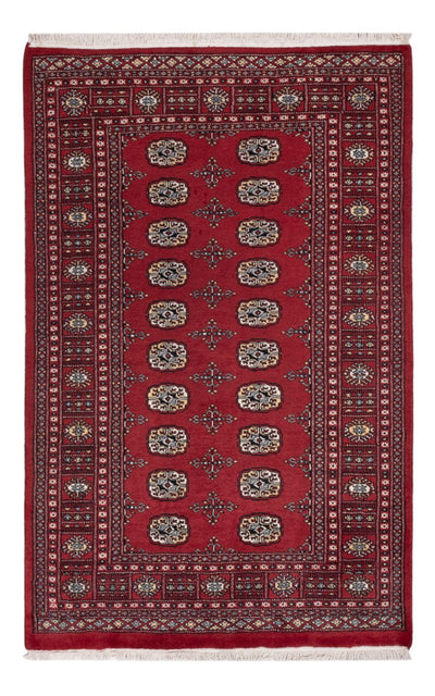 Pákistánský koberec 124x191cm - Orientální koberec - červená