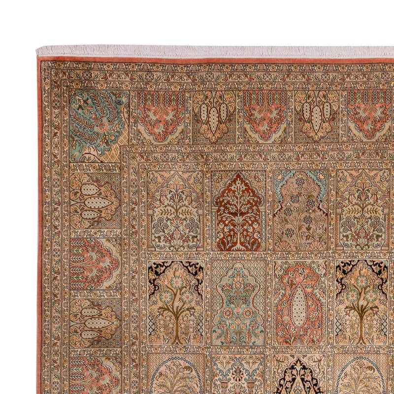 Kašmírské hedvábí Koberec 273x381cm - Orientální koberec