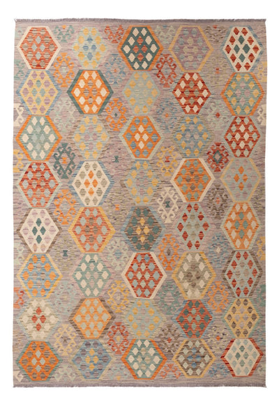 Kilim Maimana 207x298cm - Vlněný koberec - vícebarevná