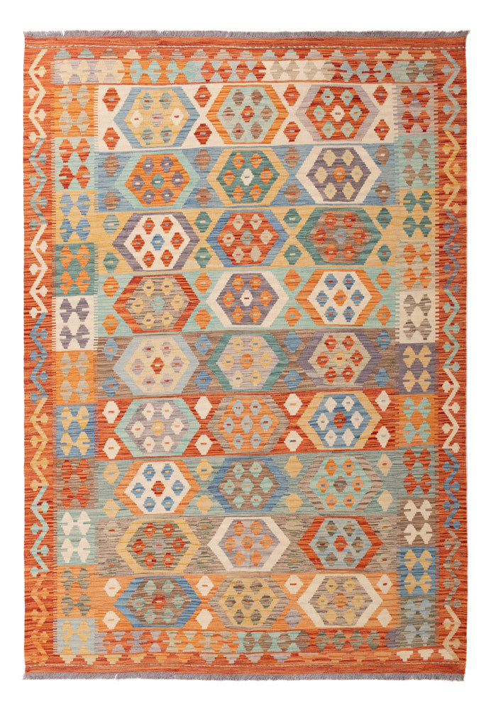Kilim Maimana Koberec 245x174cm - Vlněný koberec
