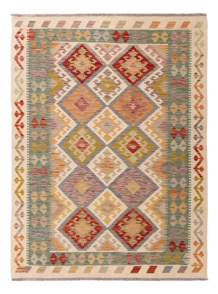 Kilim Maimana Koberec 200x145cm - Vlněný koberec